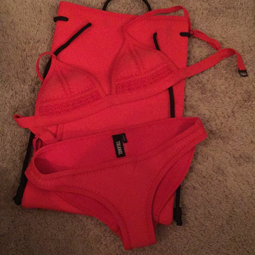 Red Gigi triangl swimsuit